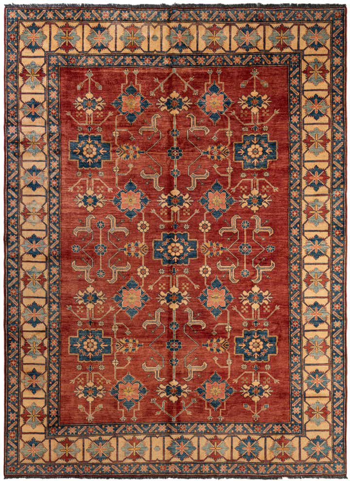 8' 7 x 11' 9 Hand Knotted Peshawar Ziegler Wool Rug