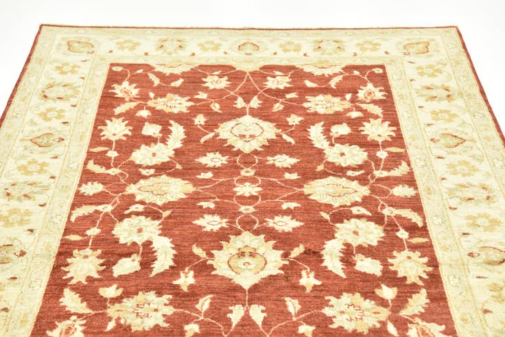 Detail image of 4' 10 x 6' 7 Hand Knotted Peshawar Ziegler Rug