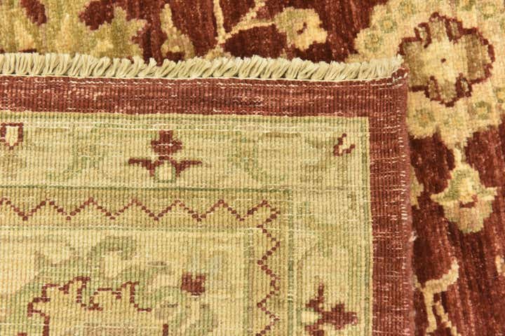 6' 10 x 8' 1 Hand Knotted Peshawar Ziegler Rug