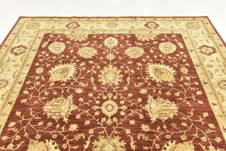 6' 10 x 8' 1 Hand Knotted Peshawar Ziegler Rug