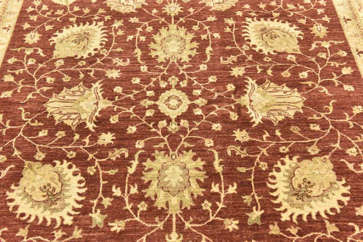 6' 10 x 8' 1 Hand Knotted Peshawar Ziegler Rug