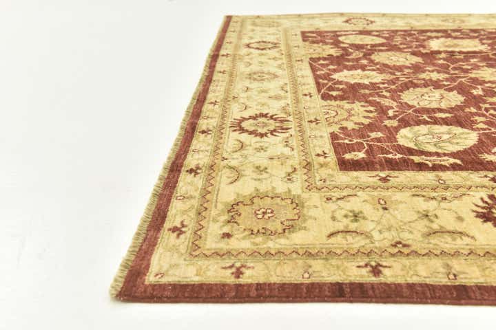 6' 10 x 8' 1 Hand Knotted Peshawar Ziegler Rug