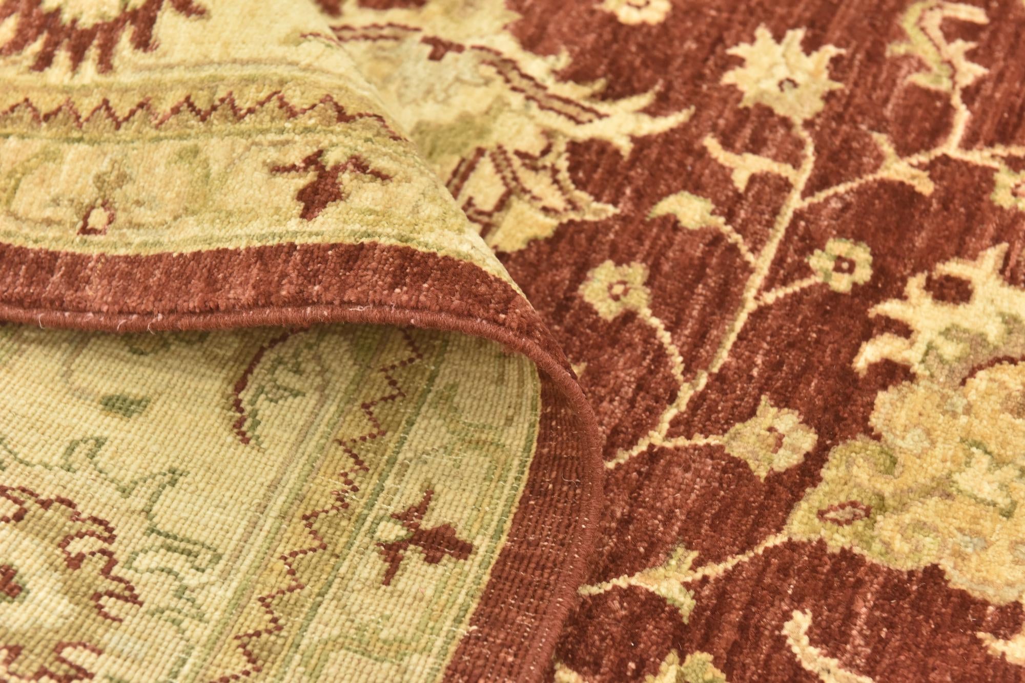 6' 10 x 8' 1 Hand Knotted Peshawar Ziegler Rug