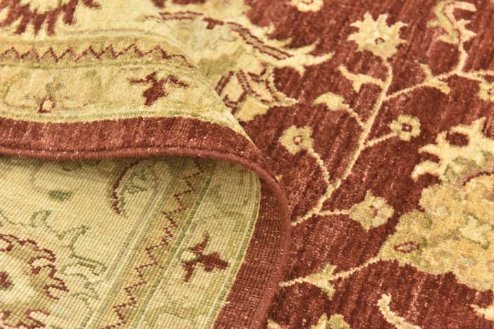 6' 10 x 8' 1 Hand Knotted Peshawar Ziegler Rug