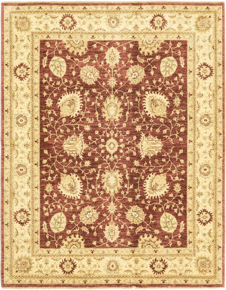 Detail image of 6' 10 x 8' 1 Hand Knotted Peshawar Ziegler Rug