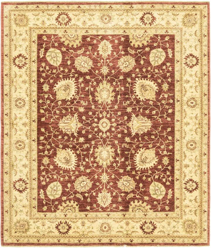 6' 10 x 8' 1 Hand Knotted Peshawar Ziegler Rug