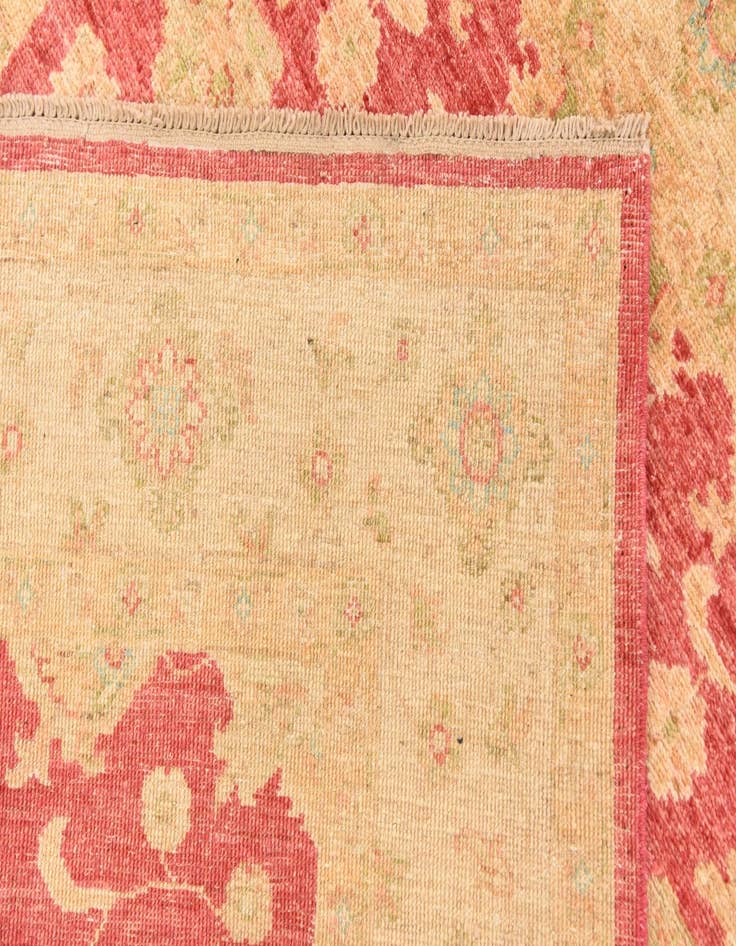 Detail image of 4' 2 x 5' 6 Hand Knotted Peshawar Ziegler Rug