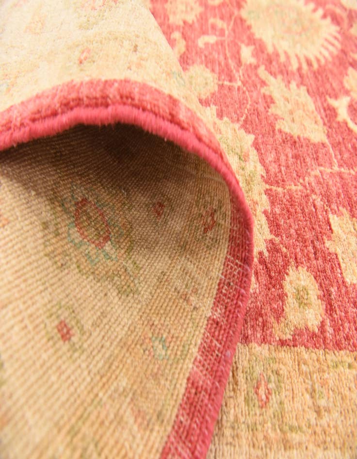 Detail image of 4' 2 x 5' 6 Hand Knotted Peshawar Ziegler Rug