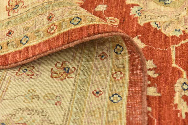 5' 9 x 7' 8 Hand Knotted Peshawar Ziegler Rug