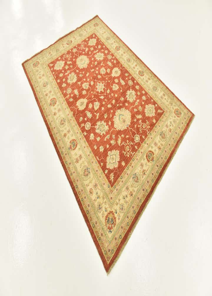 5' 9 x 7' 8 Hand Knotted Peshawar Ziegler Rug