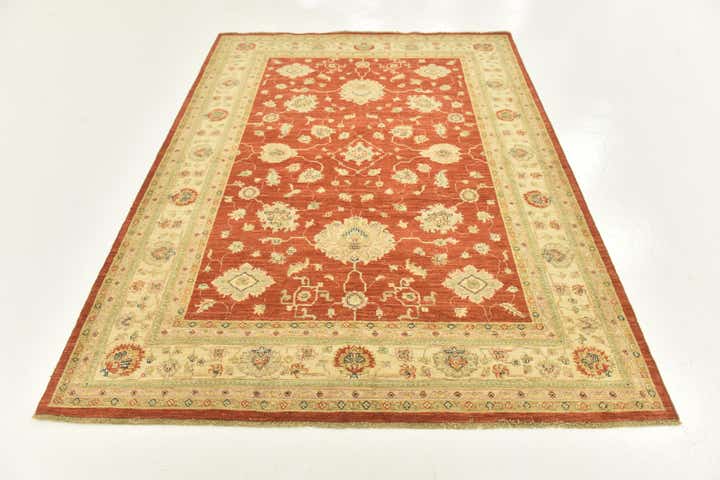 5' 9 x 7' 8 Hand Knotted Peshawar Ziegler Rug