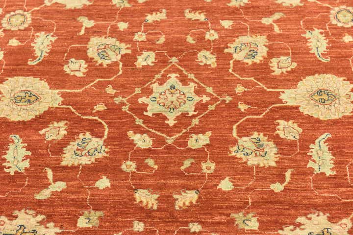 5' 9 x 7' 8 Hand Knotted Peshawar Ziegler Rug