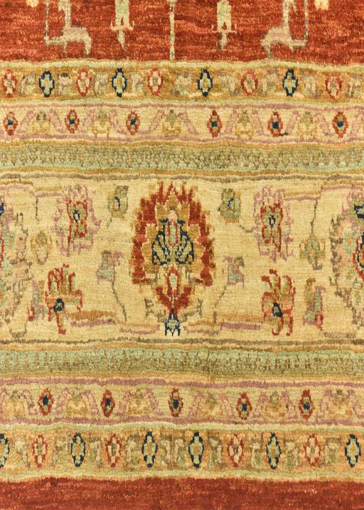 5' 9 x 7' 8 Hand Knotted Peshawar Ziegler Rug