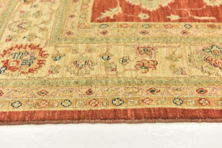 5' 9 x 7' 8 Hand Knotted Peshawar Ziegler Rug