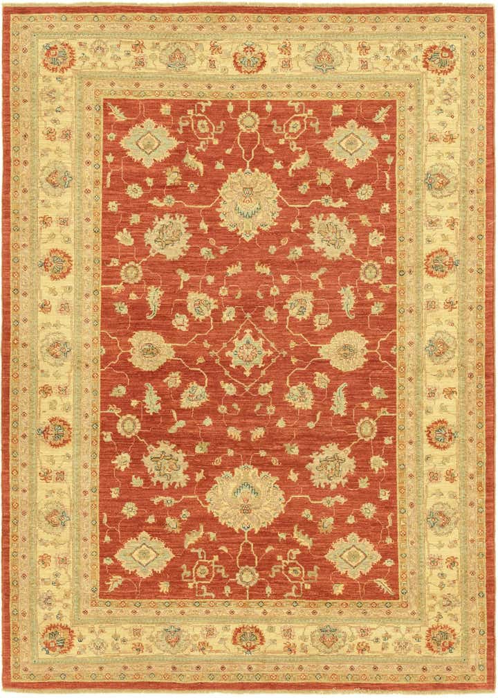5' 9 x 7' 8 Hand Knotted Peshawar Ziegler Rug