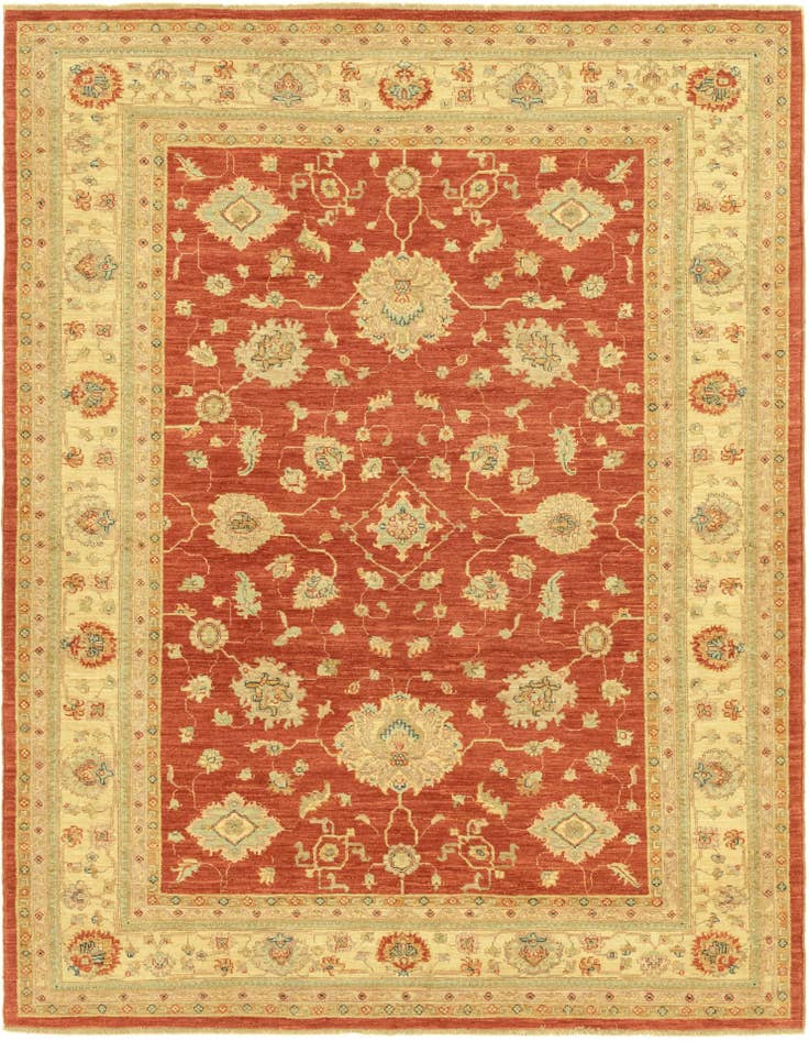 Detail image of 5' 9 x 7' 8 Hand Knotted Peshawar Ziegler Rug