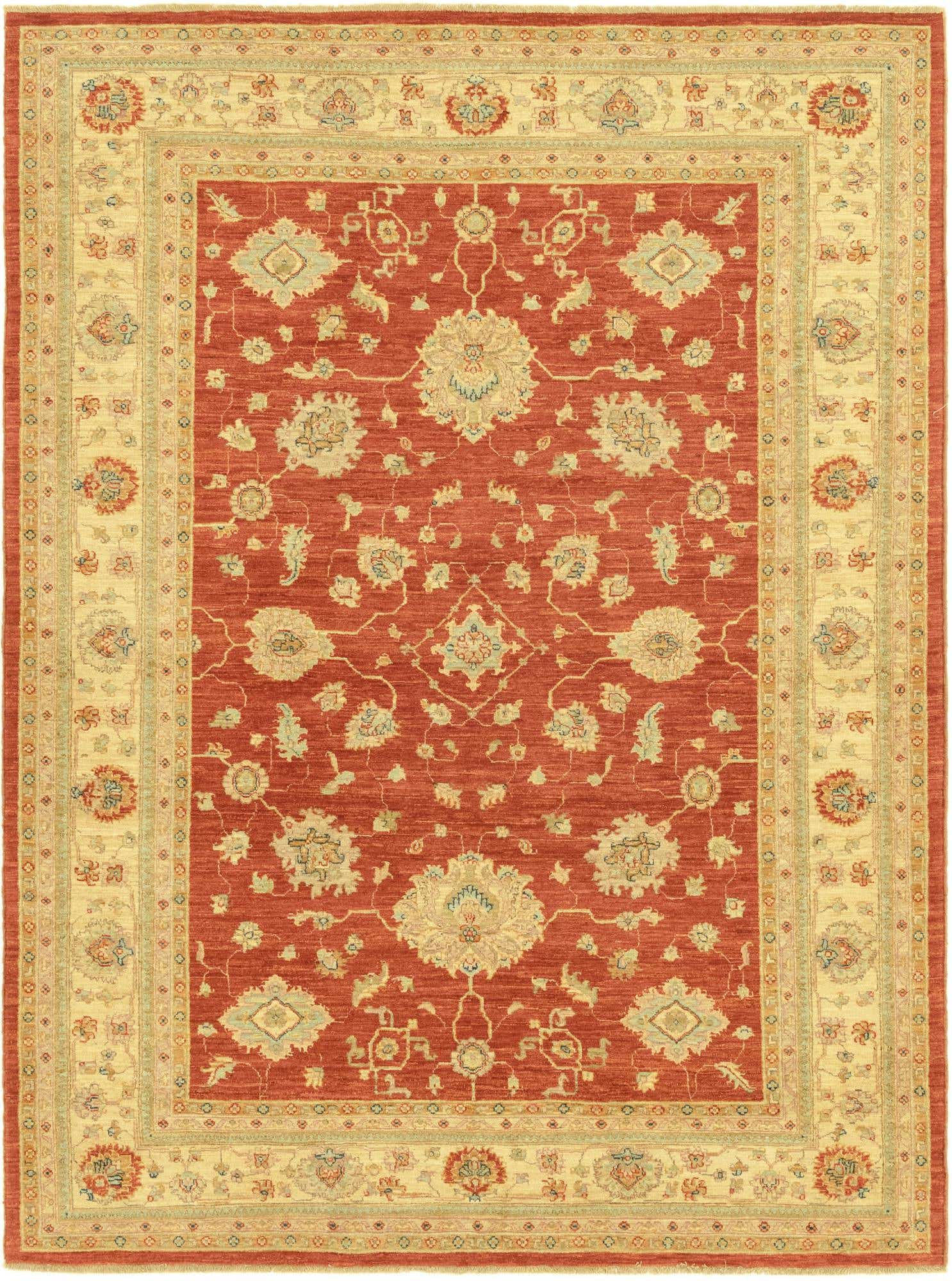 5' 9 x 7' 8 Hand Knotted Peshawar Ziegler Rug
