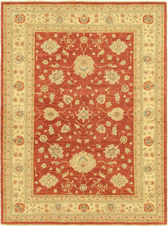 Detail image of 5' 9 x 7' 8 Hand Knotted Peshawar Ziegler Rug
