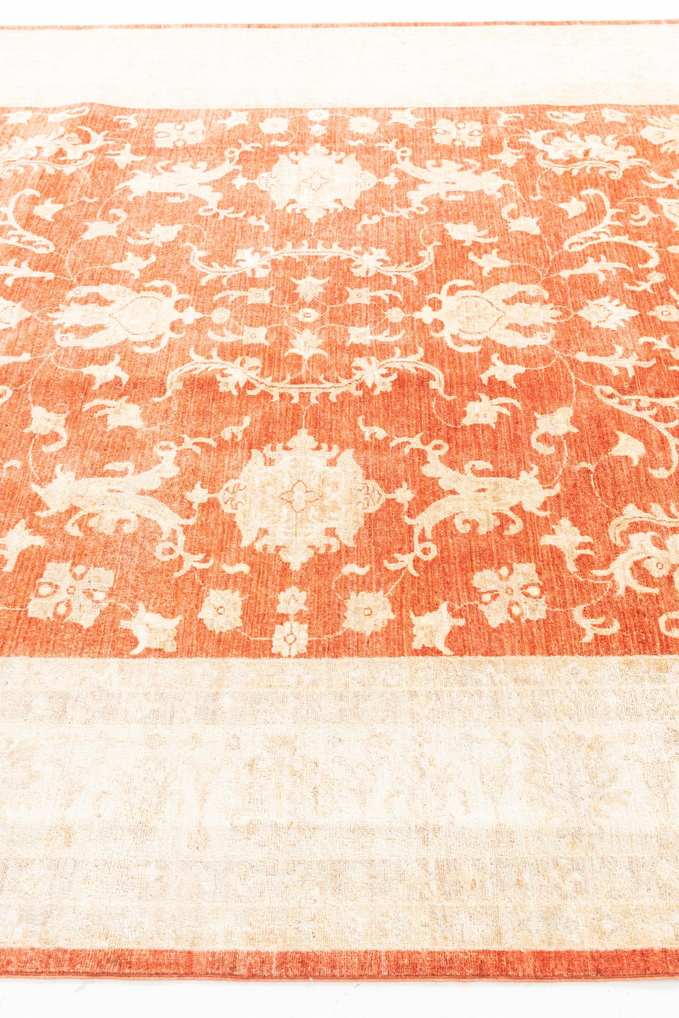 8' 2 x 9' 9 Hand Knotted Peshawar Ziegler Oriental Rug