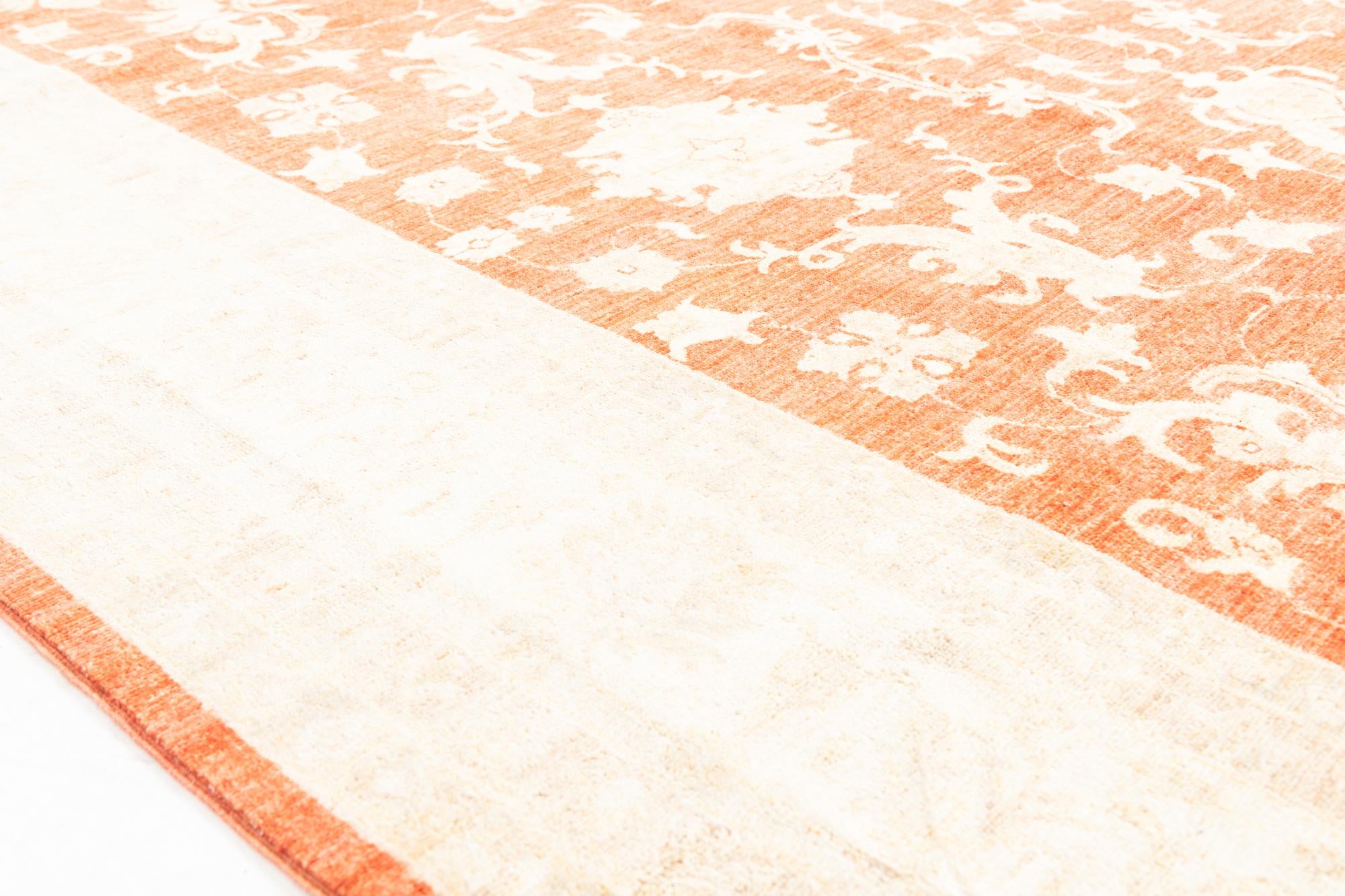 8' 2 x 9' 9 Hand Knotted Peshawar Ziegler Oriental Rug