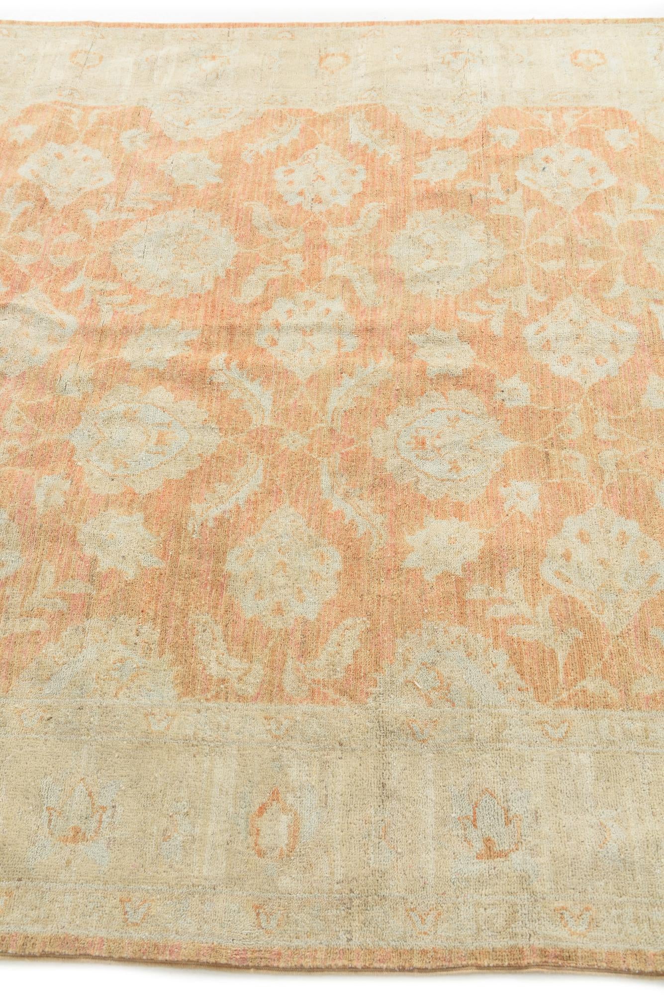 5' 6 x 7' 10 Hand Knotted Peshawar Ziegler Rug