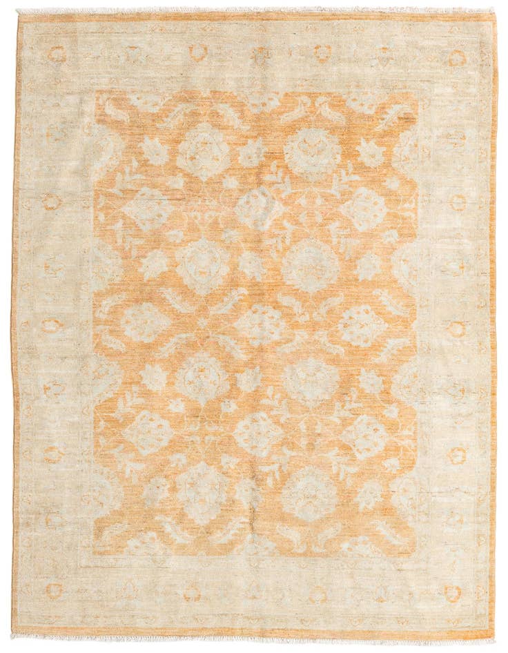 Detail image of 5' 6 x 7' 10 Hand Knotted Peshawar Ziegler Rug