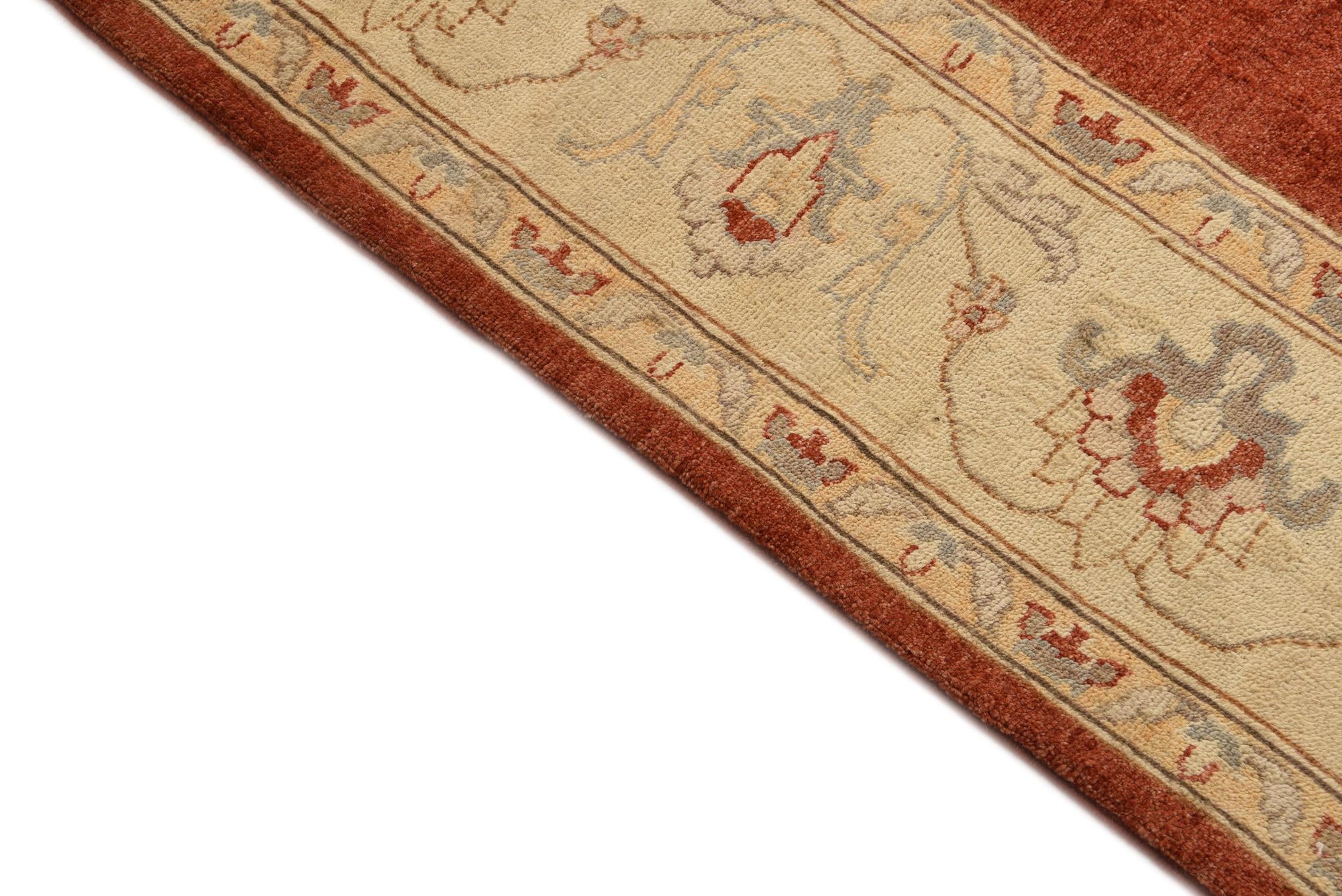 6' 8 x 9' 10 Hand Knotted Peshawar Ziegler Rug