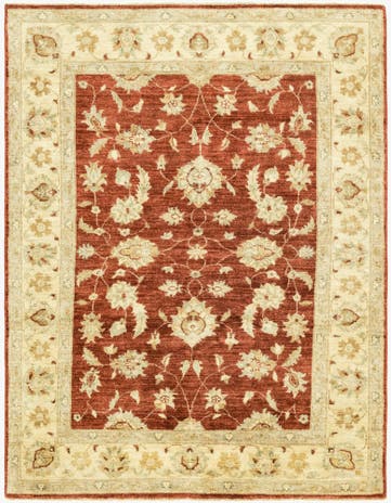 4' 10 x 6' 7 Hand Knotted Peshawar Ziegler Rug