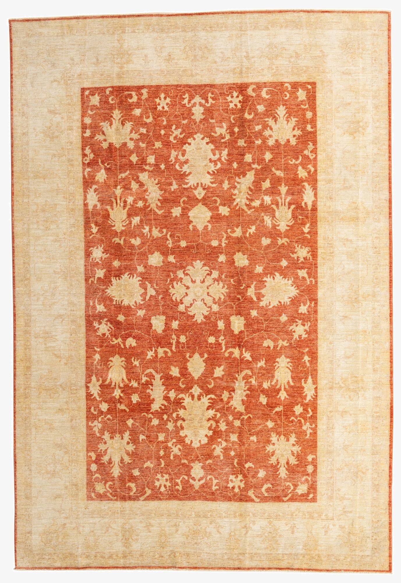 8' x 11' 8  Hand Knotted Peshawar Ziegler Oriental Rug