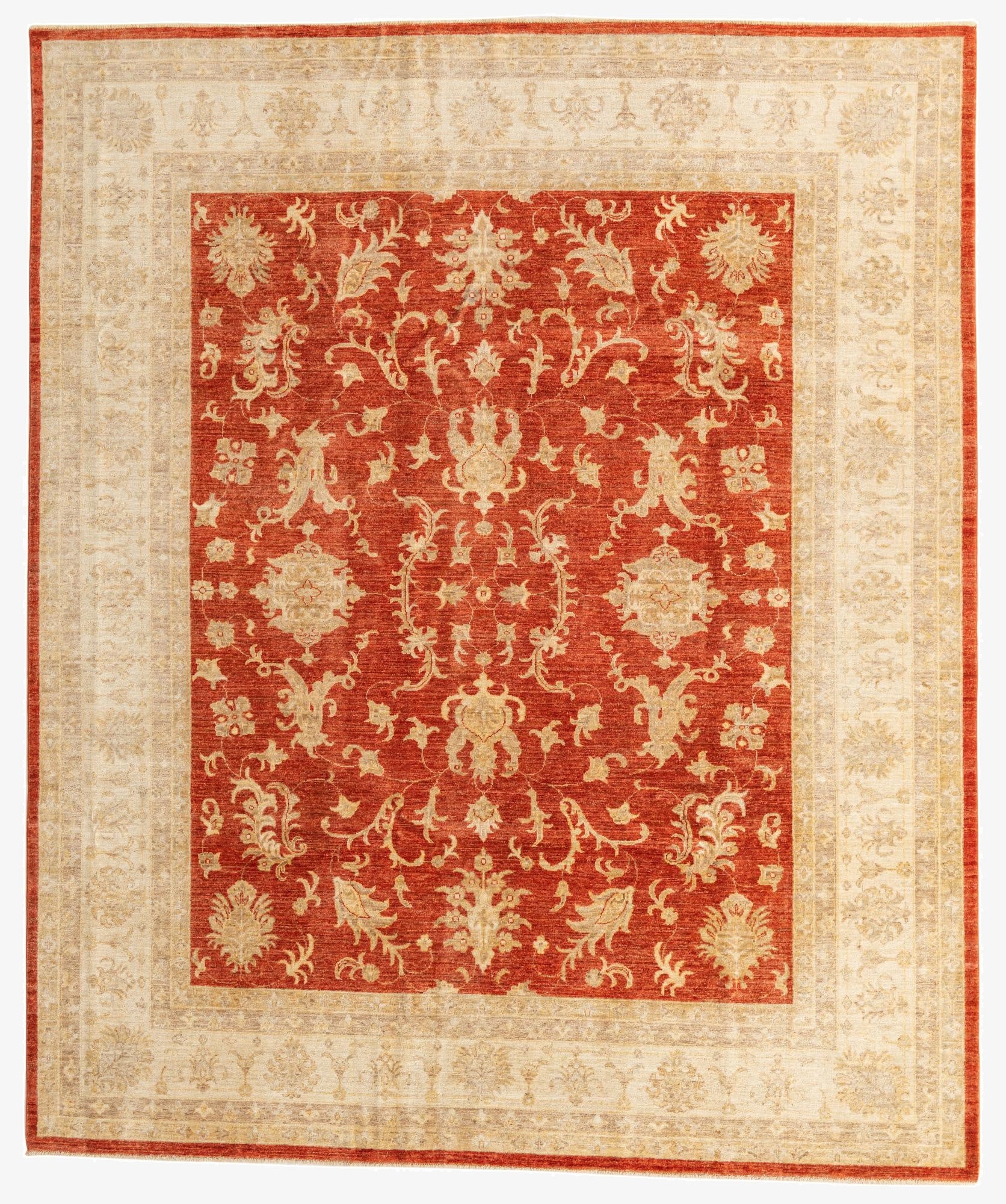 8' 2 x 9' 9  Hand Knotted Peshawar Ziegler Oriental Rug