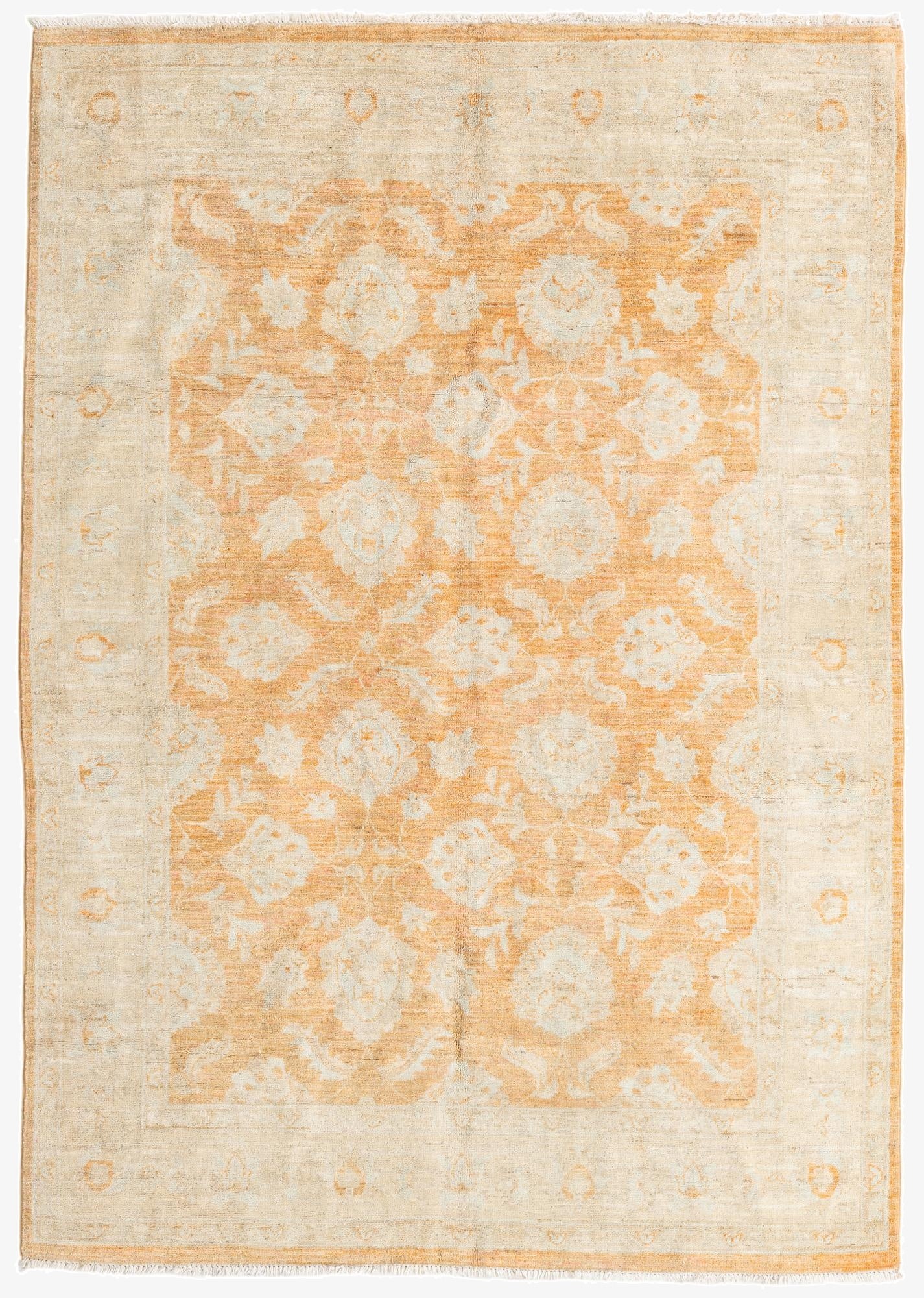 5' 6 x 7' 10  Hand Knotted Peshawar Ziegler Rug