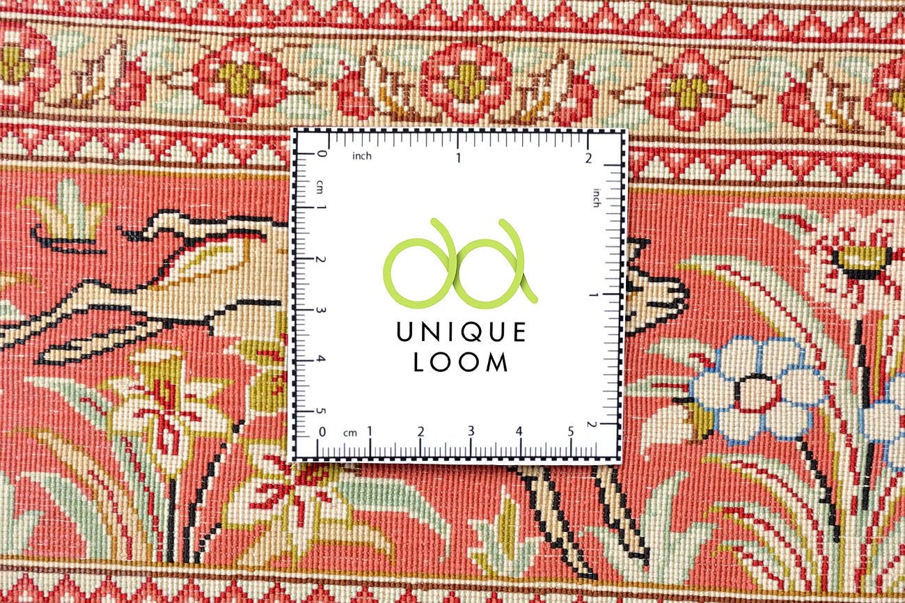 100cm x 145cm Hand Knotted Qom Persian Rug