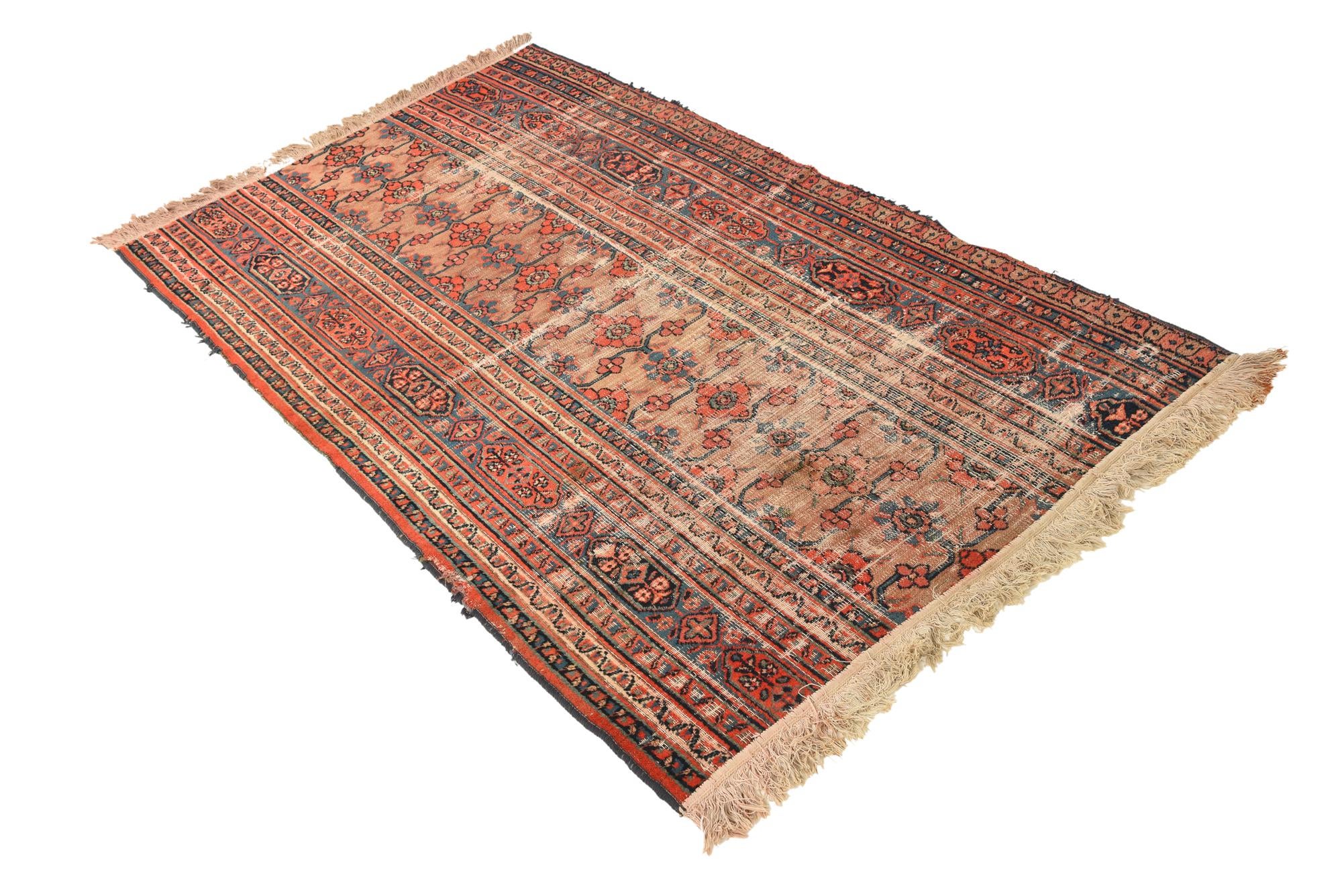 3' 7 x 6' 2 Hand Knotted Sarab Persian Wool Rug