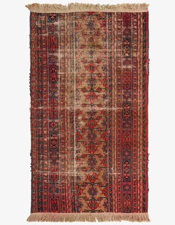 3' 7 x 6' 2 Hand Knotted Sarab Persian Wool Rug