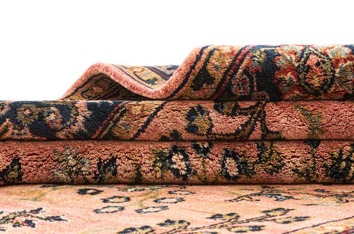 6' 6 x 10' Hand Knotted Sarough Wool Rug
