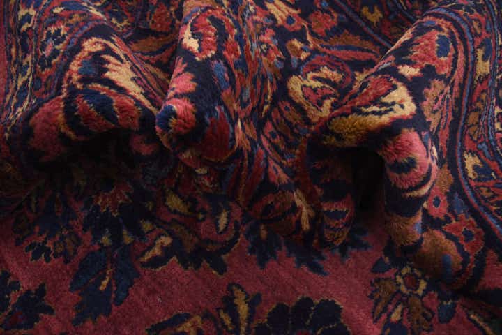 13' 6 x 29' 2 Hand Knotted Sarough Persian Wool Rug