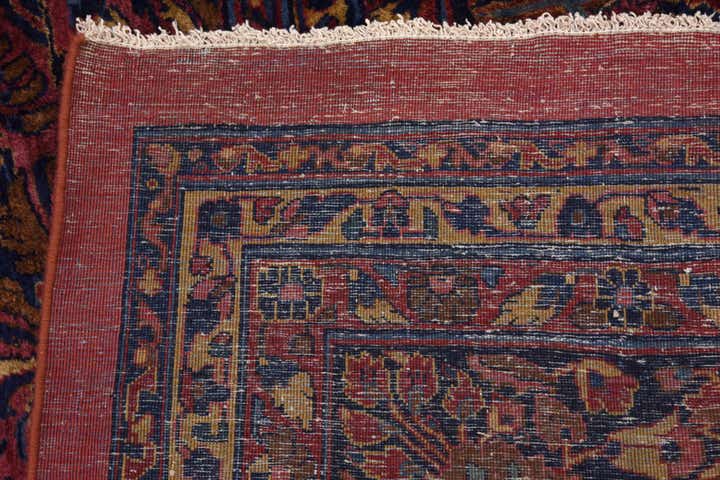 13' 6 x 29' 2 Hand Knotted Sarough Persian Wool Rug