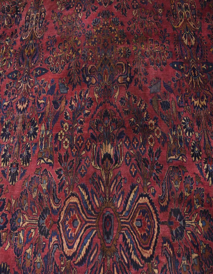 Detail image of 13' 6 x 29' 2 Hand Knotted Sarough Persian Wool Rug