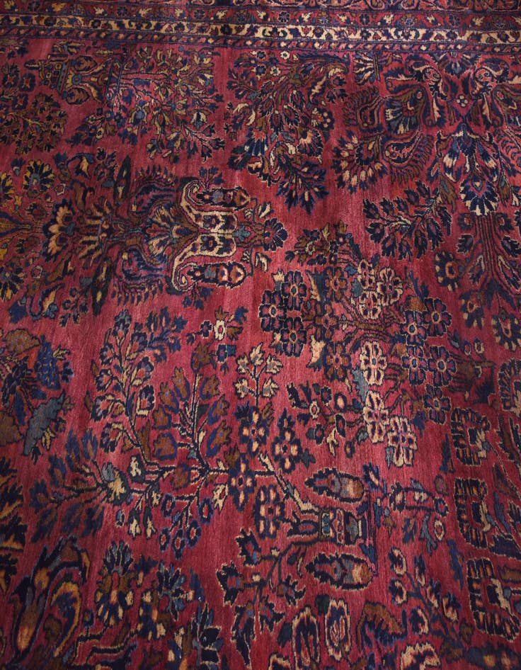 Detail image of 13' 6 x 29' 2 Hand Knotted Sarough Persian Wool Rug