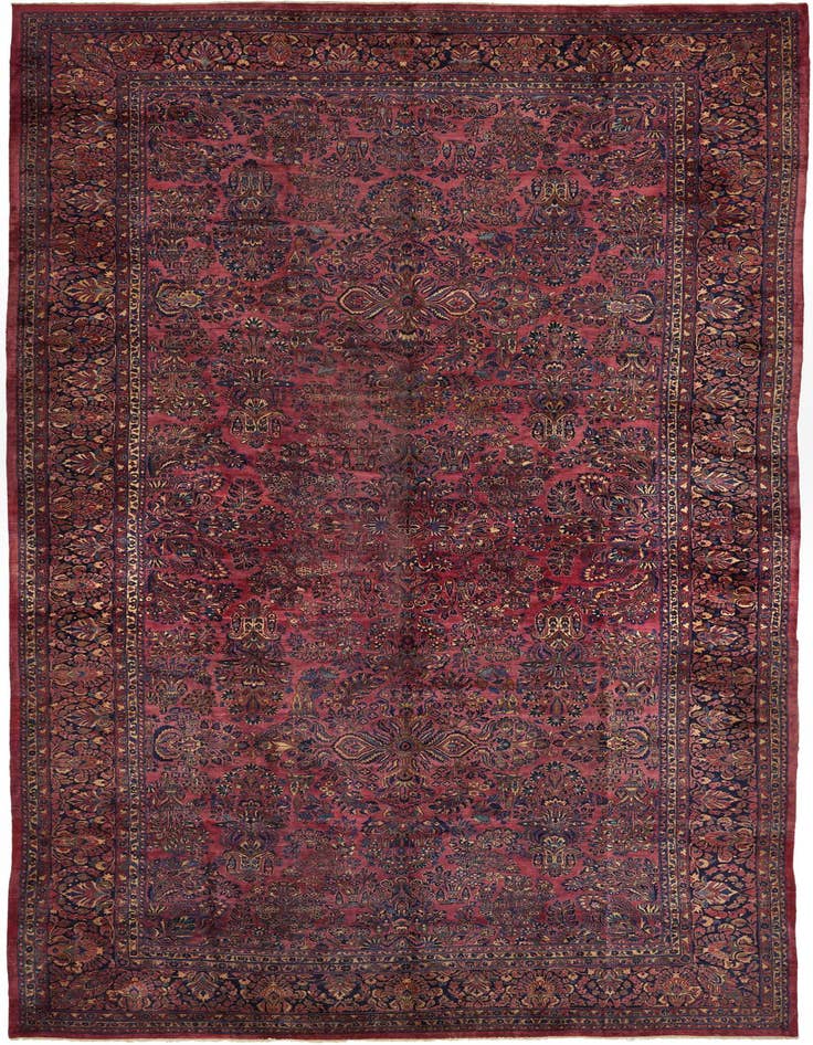 Detail image of 13' 6 x 29' 2 Hand Knotted Sarough Persian Wool Rug