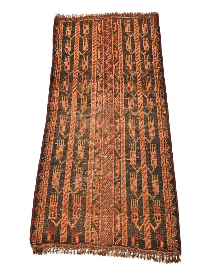 Detail image of 2' 8 x 3' 8 Hand Knotted Shiraz Persian Wool Rug