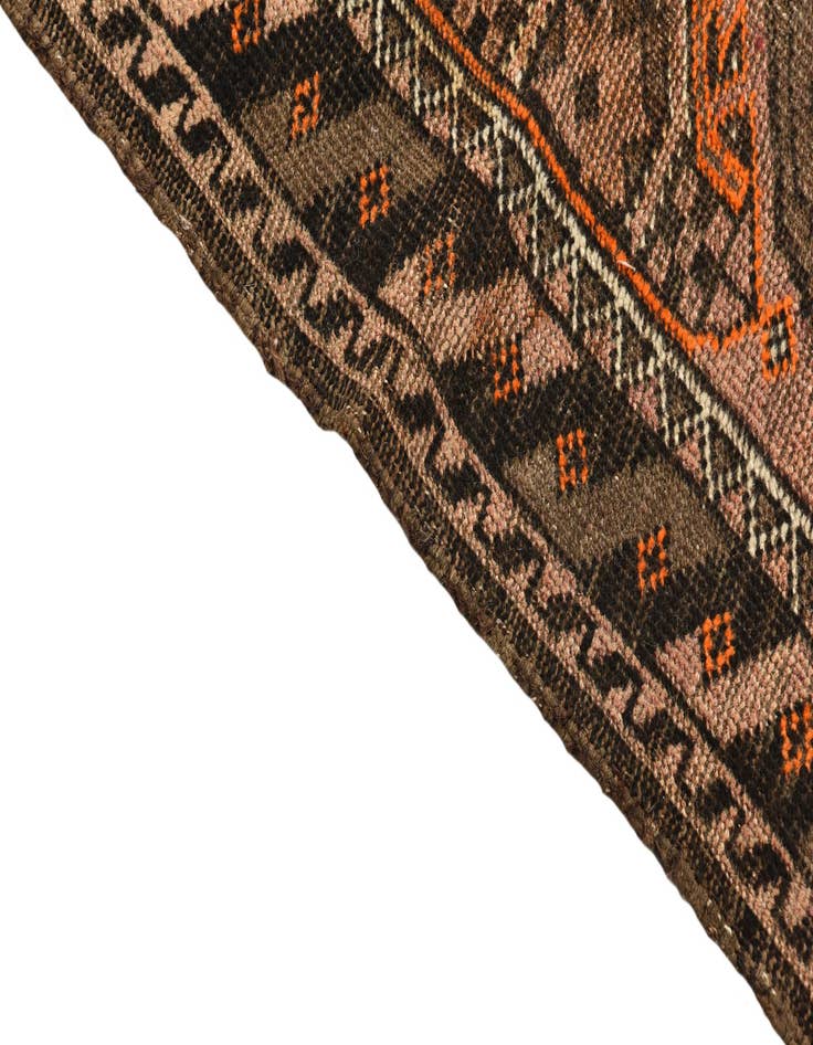 Detail image of 3' 2 x 4' 8  Hand Knotted Shiraz Persian Wool Rug