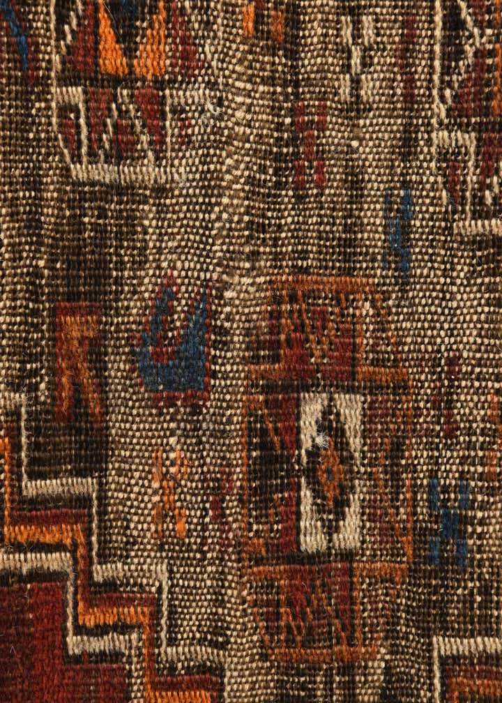 3' 9 x 6' 10 Hand Knotted Shiraz Persian Wool Rug