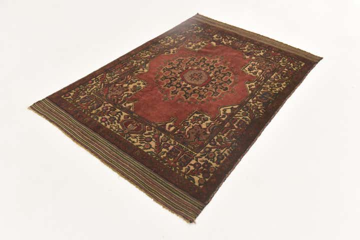 4' 2 x 6' 2 Hand Knotted Sumak Wool Rug