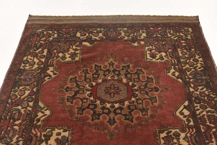 4' 2 x 6' 2 Hand Knotted Sumak Wool Rug