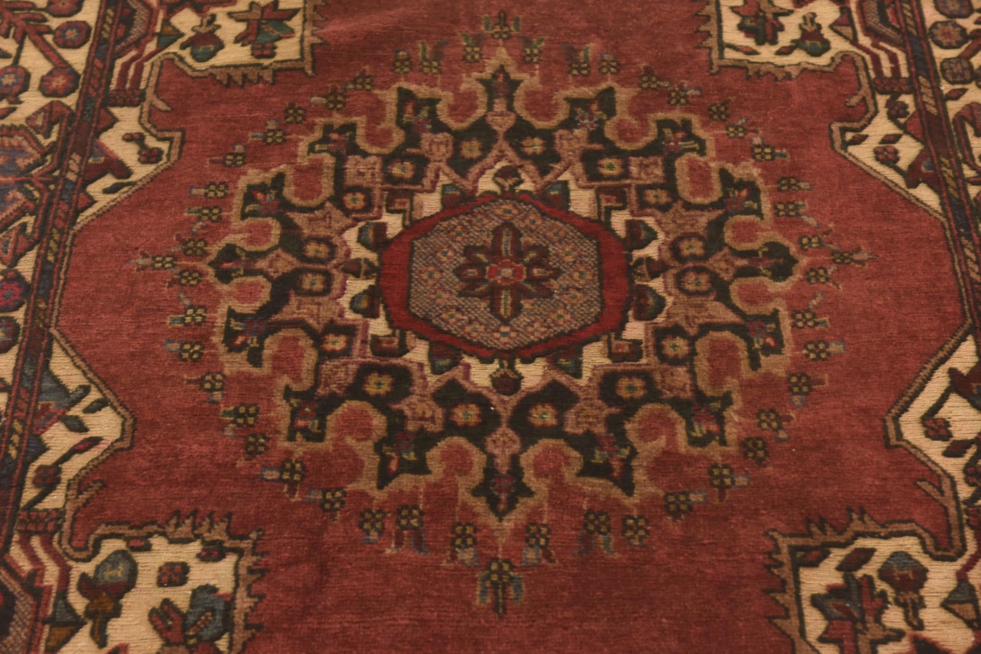 4' 2 x 6' 2 Hand Knotted Sumak Wool Rug