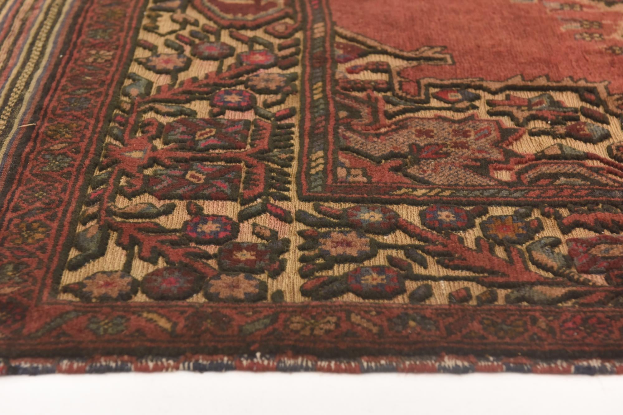 4' 2 x 6' 2 Hand Knotted Sumak Wool Rug