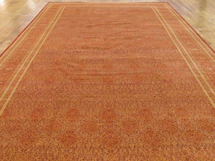 12' 4 x 24' 4 Hand Knotted Tabriz Hadji Jalili Oriental Rug