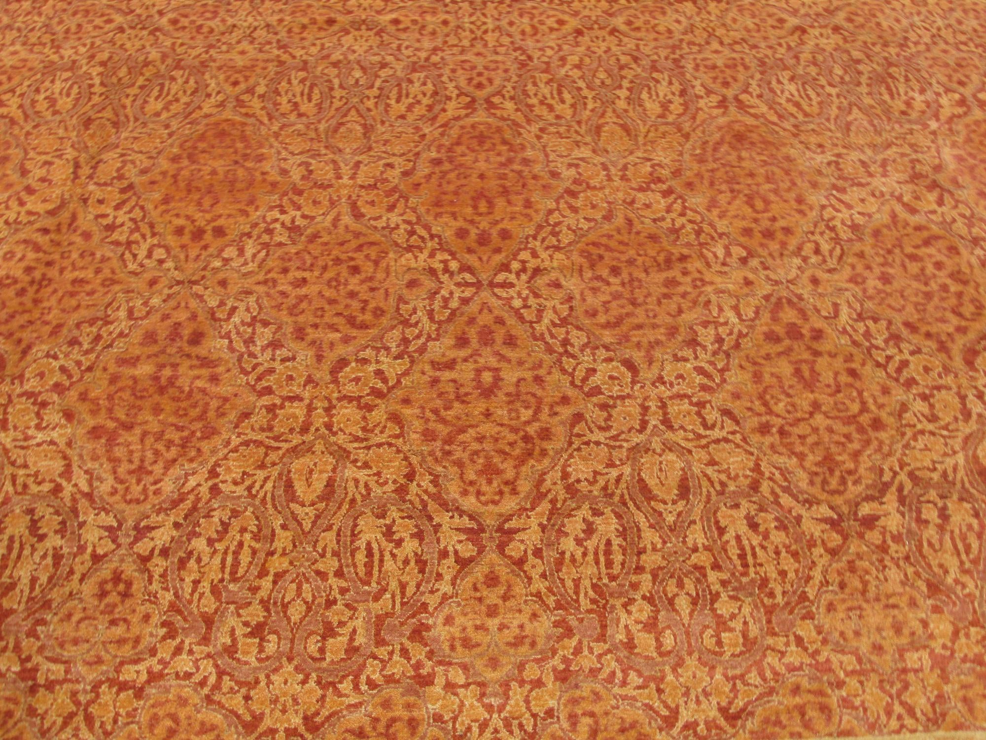 12' 4 x 24' 4 Hand Knotted Tabriz Hadji Jalili Oriental Rug