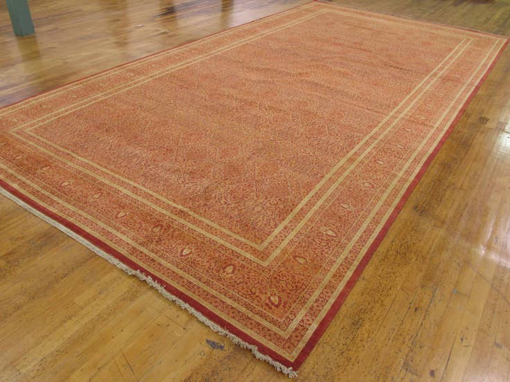 Detail image of 12' 4 x 24' 4 Hand Knotted Tabriz Hadji Jalili Oriental Rug